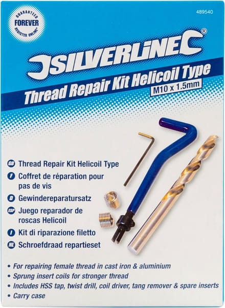 Silverline Schroefdraad repartie set M10 x 1,5 mm