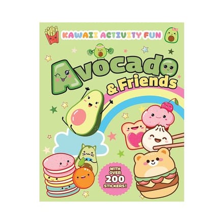 Avocado & Friends: Kawaii Activity Fun (With Over 200 Stickers!) - Dover Kids Activity Books: - Giada Francia