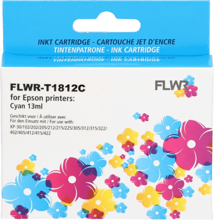 FLWR - Cartridges / Epson 18XL / cyaan / Geschikt voor Epson