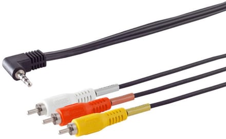 Klinkenstecker 3,5mm 4-pol./ 3 Cinchstecker 1,5m