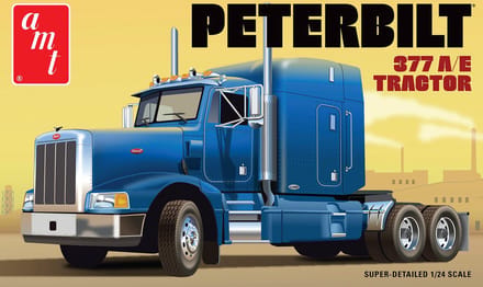 AMT Modelbouwpakket Landbouwvoertuigen - 1337 Peterbilt 377A/E Tractor - Truck Plastic - 1:24 - Modelbouw
