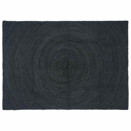 vidaXL - Vloerkleden - Donkergrijs - 140 - x - 200 - cm - Jute