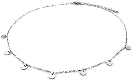 Ketting met munten - RVS - 40-45 cm