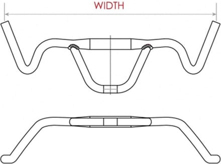 Stuur MTB Satori Firebird Ø31.8mm / 440mm - mat zwart
