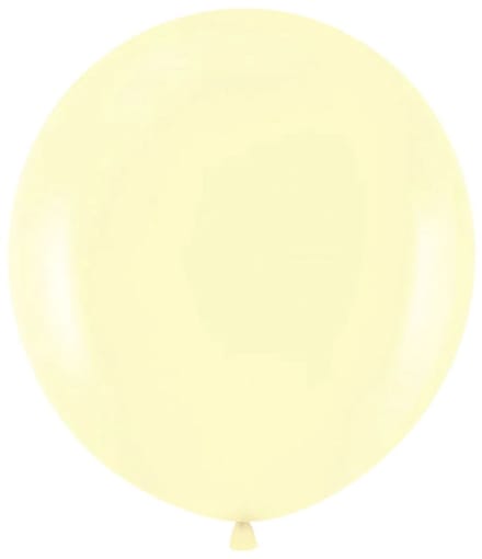 2 crèmekleurige midi-ballonnen, 45 cm