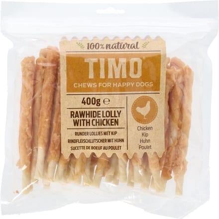 Timo Runder Lollies Met Kip - Hondensnacks - 12 cm 400 g