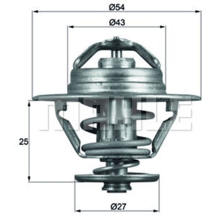 Thermostaat, koelvloeistof MAHLE TX 93 79D