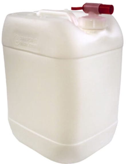 V-Part - Jerrycan met Kraandop 5 liter - Set van 4 stuks - Wit - HDPE