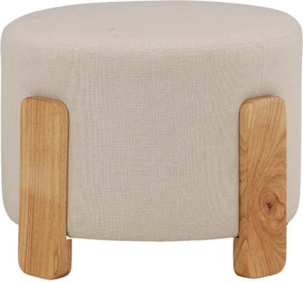 Coffey poef, hocker Ø52,5cm bruin.