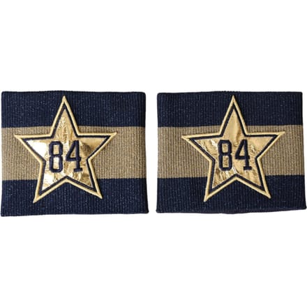 Dolce & Gabbana Zwart Goud Logo Ster 84 Viscose Polsband