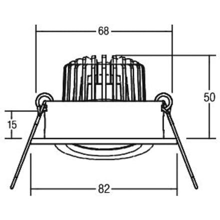 BRUMBERG BB18 dim2wam RC aansluitbox structuurwit