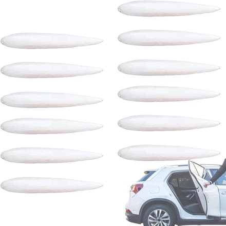 Deurbeschermers - Stootrand Beschermers - Voertuig Beschermen - Alles-in-één Set - 12 Stuks - Wit