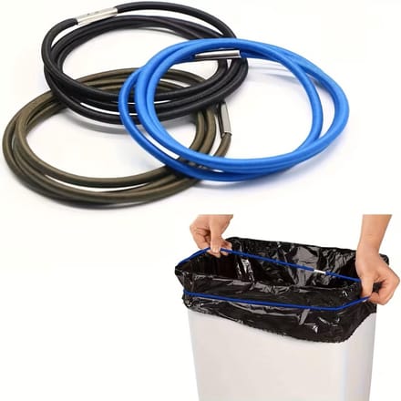 @ Lu’s Today® - Basic Household Essentials - Set Van 3 Prullenbak Banden - Elastische Elastiekjes Voor Prullenbak - Omtrek 70 - 110 CM
