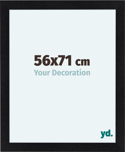 Your Decoration - Fotolijst 56x71 cm - MDF - Zwart Mat - Como