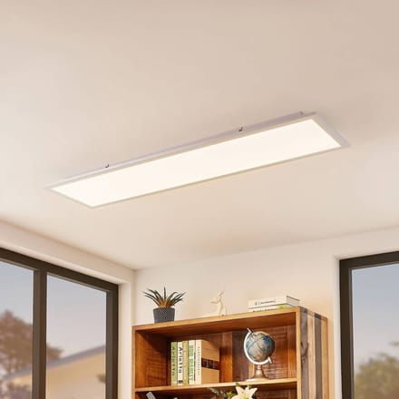 Lindby Smart LED-plafondpaneel Kjetil 120 x 30 cm Tuya RGB CCT