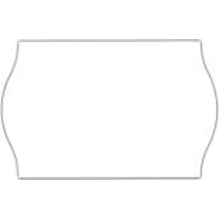 Etiketten met gegolfde rand, 26 x 16 mm, 10 rollen, wit (permanent)