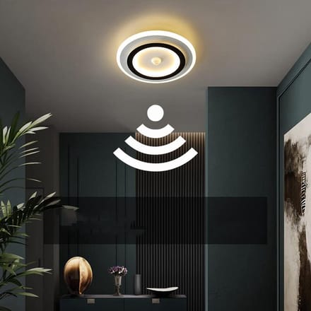Ronde LED Plafondlamp met Bewegingssensor - Warm Wit Licht - Geschikt voor Woonkamer, Keuken, Hal