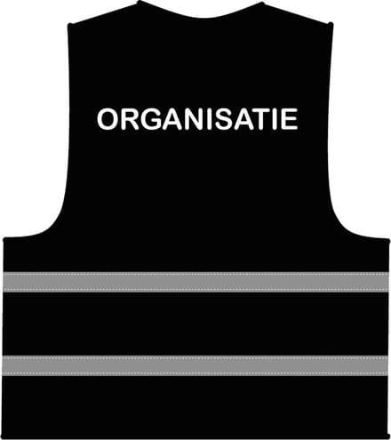 Organisatie hesje zwart
