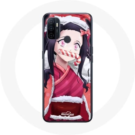 Coque pour Oppo A53 Anime Demon Slayer Kamado Nezuko Le jour de Noël 2023