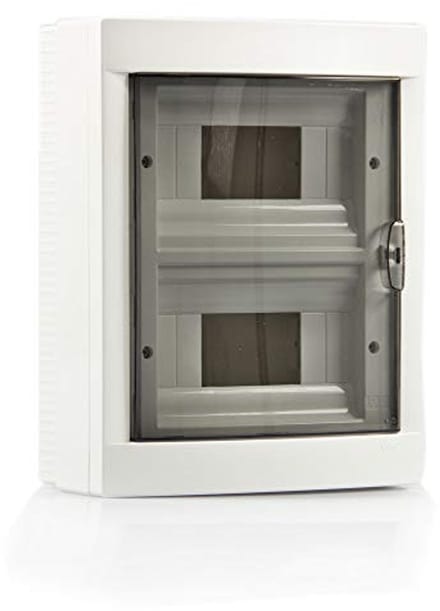 Verdeeldoos wit met rookglas en IP40 bescherming