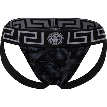 Versace Stretch Organisch Jersey Barocco Helemaal Jockstrap