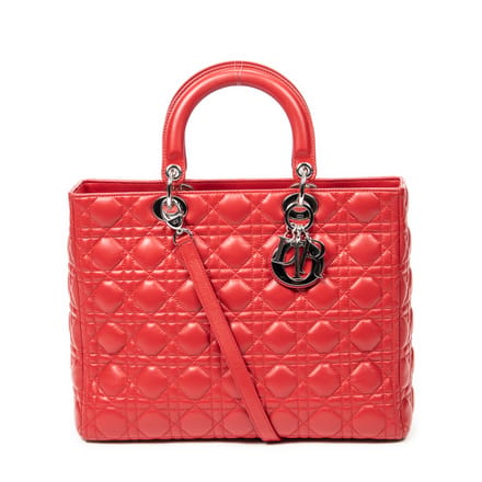 Large Lady Dior Zip GM Schoudertas