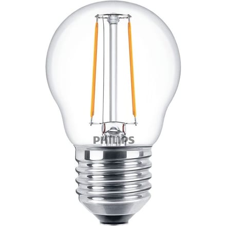 Philips - Corepro LEDluster E27 Kogel Filament Helder 2W 250lm - 827 Zeer Warm Wit | Vervangt 25W