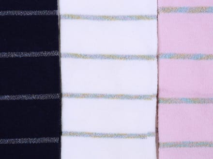 3 x Panty met horizontale strepen