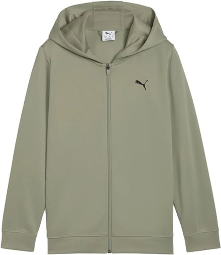 Puma tad ess full zip jacket in de kleur groen.