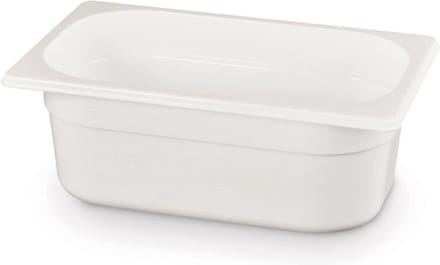 HENDI Gastronormbak – polycarbonaat – 2,8L – wit – 265x162x100 mm – temperatuurbestendig