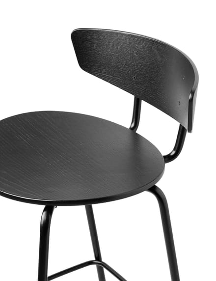 Ferm Living - Herman Barstoel - Zithoogte 64 cm - eiken - zwart