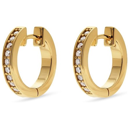 Jette - 89193473 - Oorbellen - Dames - 925 Zilver - geel verguld gepolijst met Zirkonia
