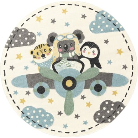 Kindertapijt Pino beige 200 cm rond