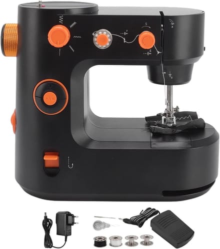 Naaimachine - Kleine machine - Thuis naaien - Multifunctioneel - 30 x 26 x 17 cm - Wit