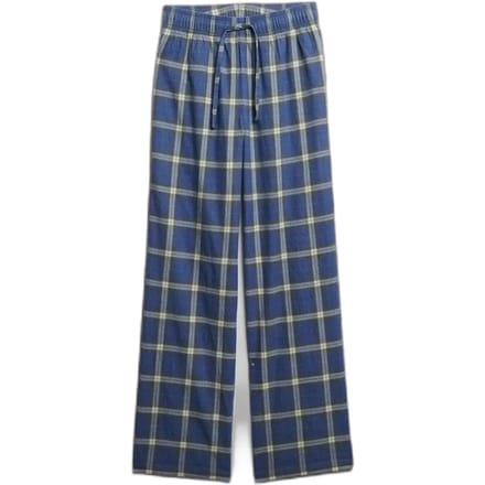Superdry Katoenen Geruite Broek met Elastische Band Blauw Grootte: 36