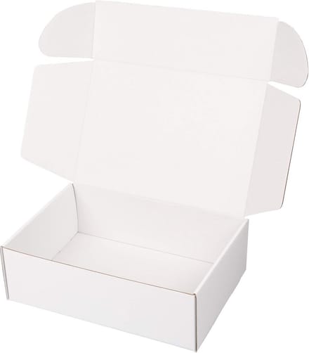 25 Stuks Witte Verzenddozen Middelgroot voor E-commerce en Cadeaus - 34x23.5x11 cm