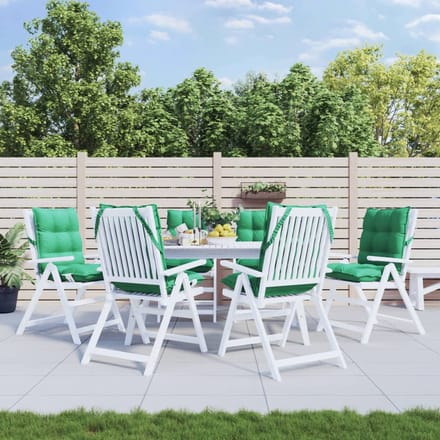 vidaXL - Buitenkussen - 6 - st - Groen - 100 - x - 50 - x - 7 - cm