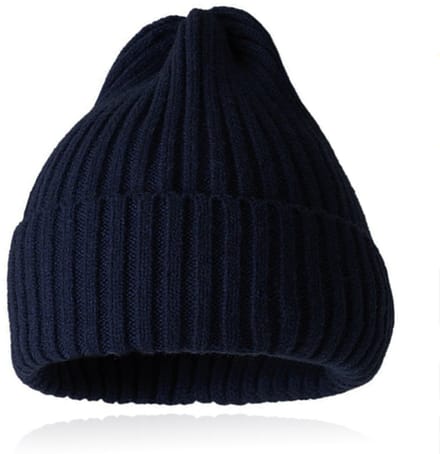 Grof gebreide Beanie Muts Navy - Ruim model