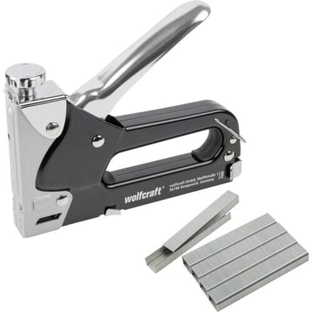 wolfcraft - Handtackerset - Nietpistool inclusief 1000 nietjes - tacocraft 7 - 7089000