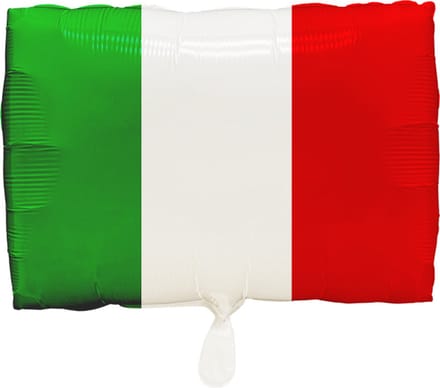 Folieballon Italiaanse vlag 30 x 40cm