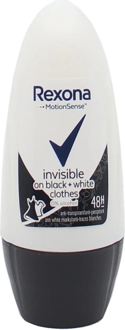 Rexona Men - Deodorant - Roller - Invisible On Black+White Clothes - 50ml
