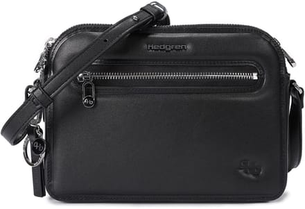 Hedgren Schoudertas Fika + Doppio + Double Crossover + RFID Black Zwart