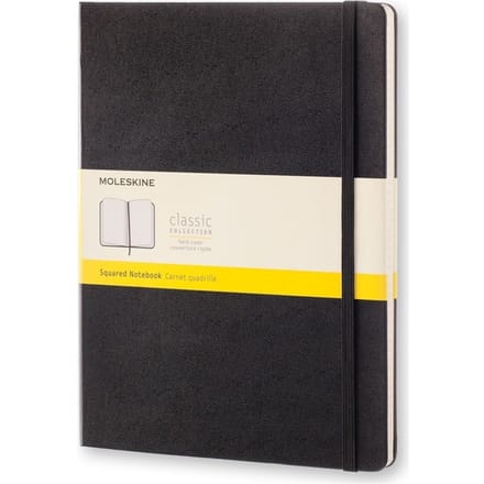 Moleskine Classic Notitieboek - Extra Large - Hardcover - Geruit - Zwart