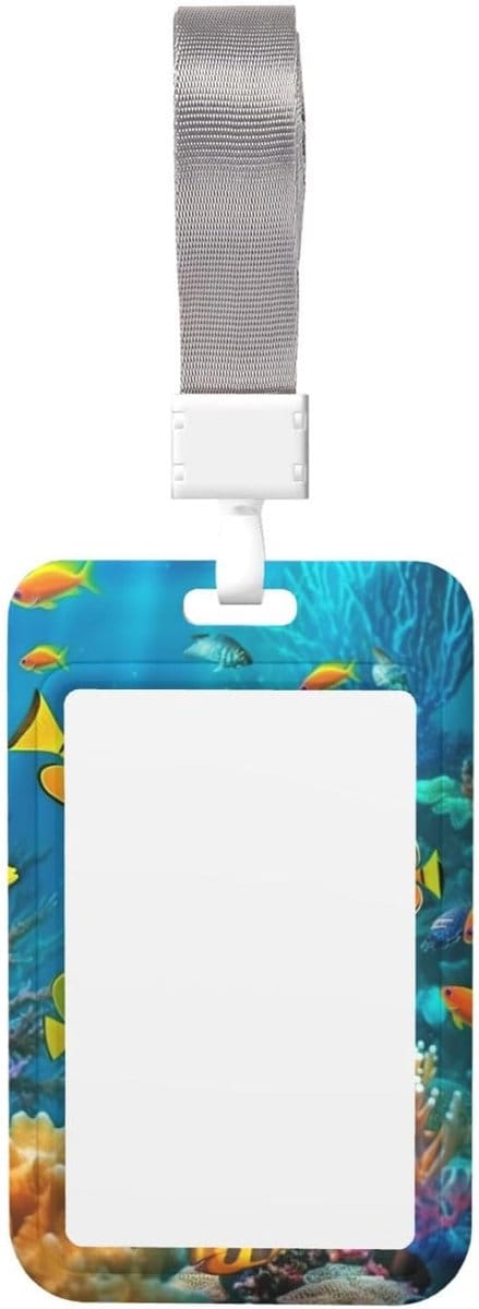 ID-kaarthouder - Naamlabelhouder - Werk Identificatie - Schuifdeksel Ontwerp - 11 x 7 cm - Wit