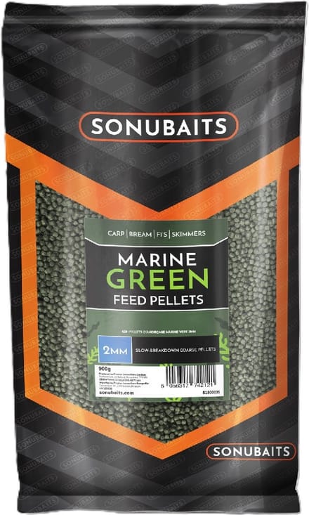 Sonubaits Feed Pellets Marine Green 900gr 4mm