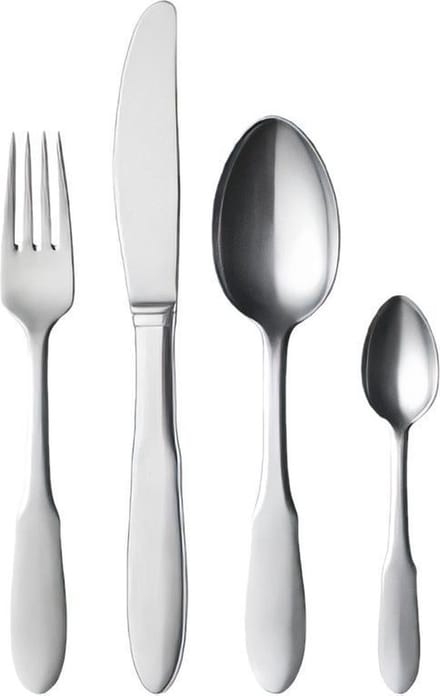 Georg Jensen Mitra Bestek Dinerset 4 Delig (11,12,17,33) Rvs Mat