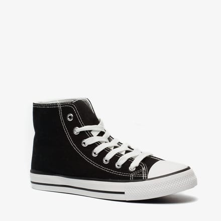 Hoge canvas dames sneakers zwart - Maat 37