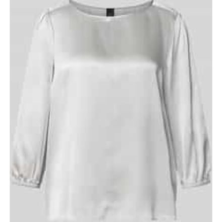 Shirtblouse van zijde met 3/4-mouw