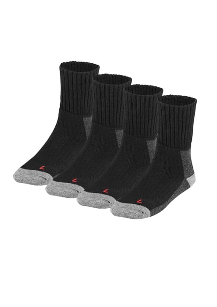 Wandelsokken Volwassenen - Unisex - 4-Pack - Zwart / 45/47