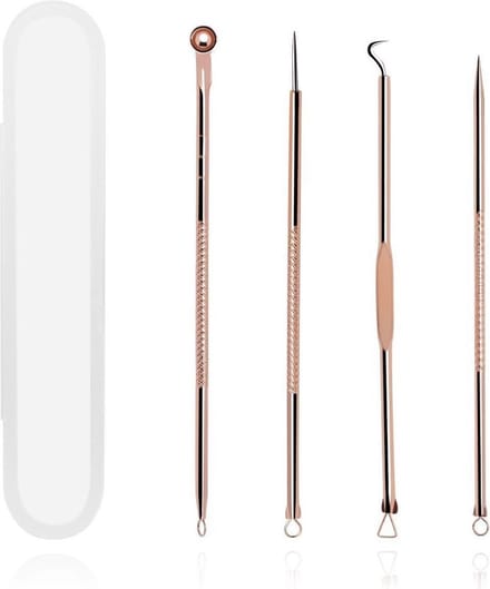Mee-eters & Acne Verwijderen Set - Gouden Blackhead Killer Comedonenlepel